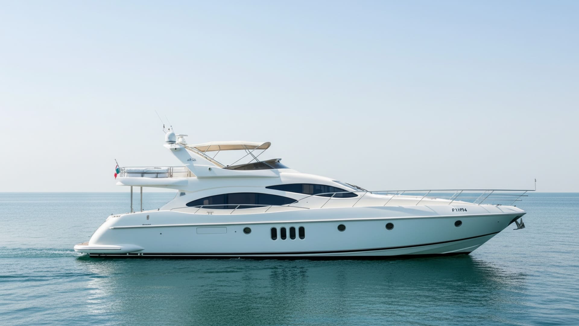 Coral Explorer 68 ft premium yacht exterior, Dubai Marina