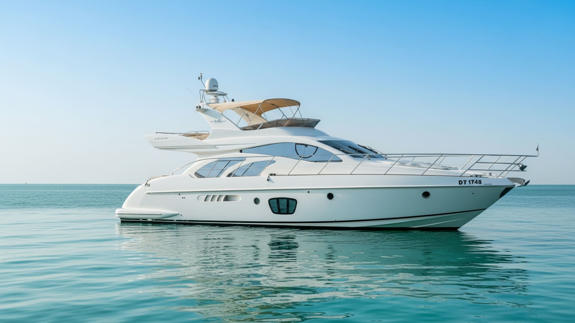 Pearl Ocean 55 ft premium yacht exterior deck view