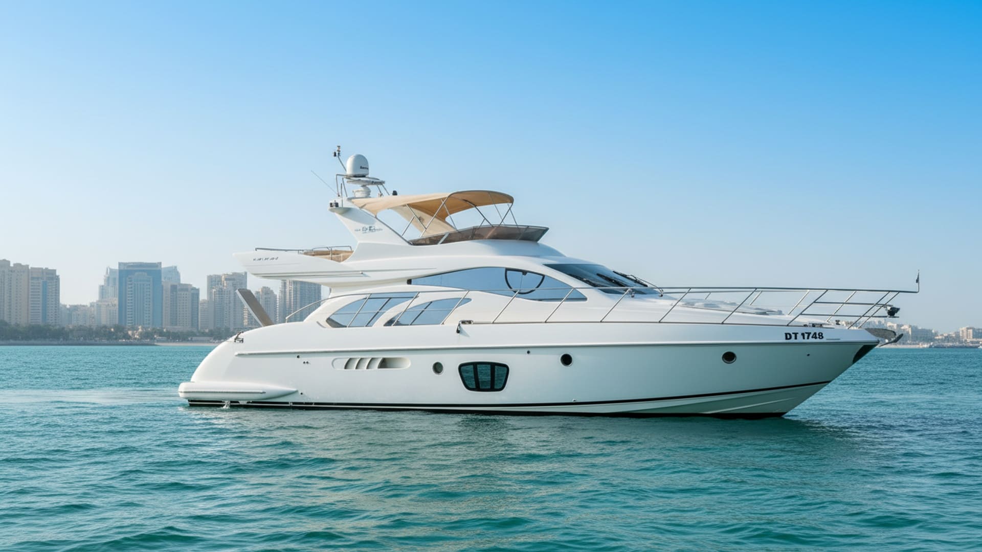 Pearl Ocean 55 ft yacht charter Dubai