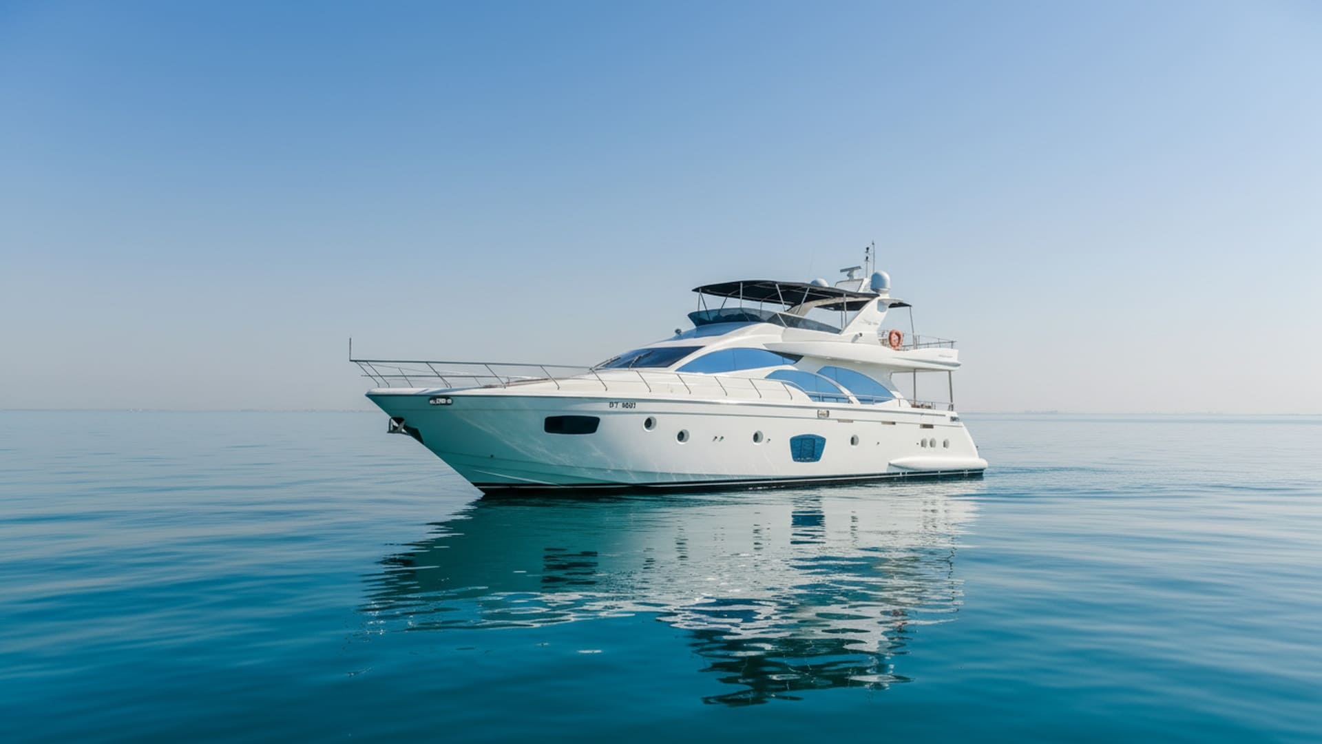 Grand Queen 75 ft yacht exterior, sleek design in Dubai