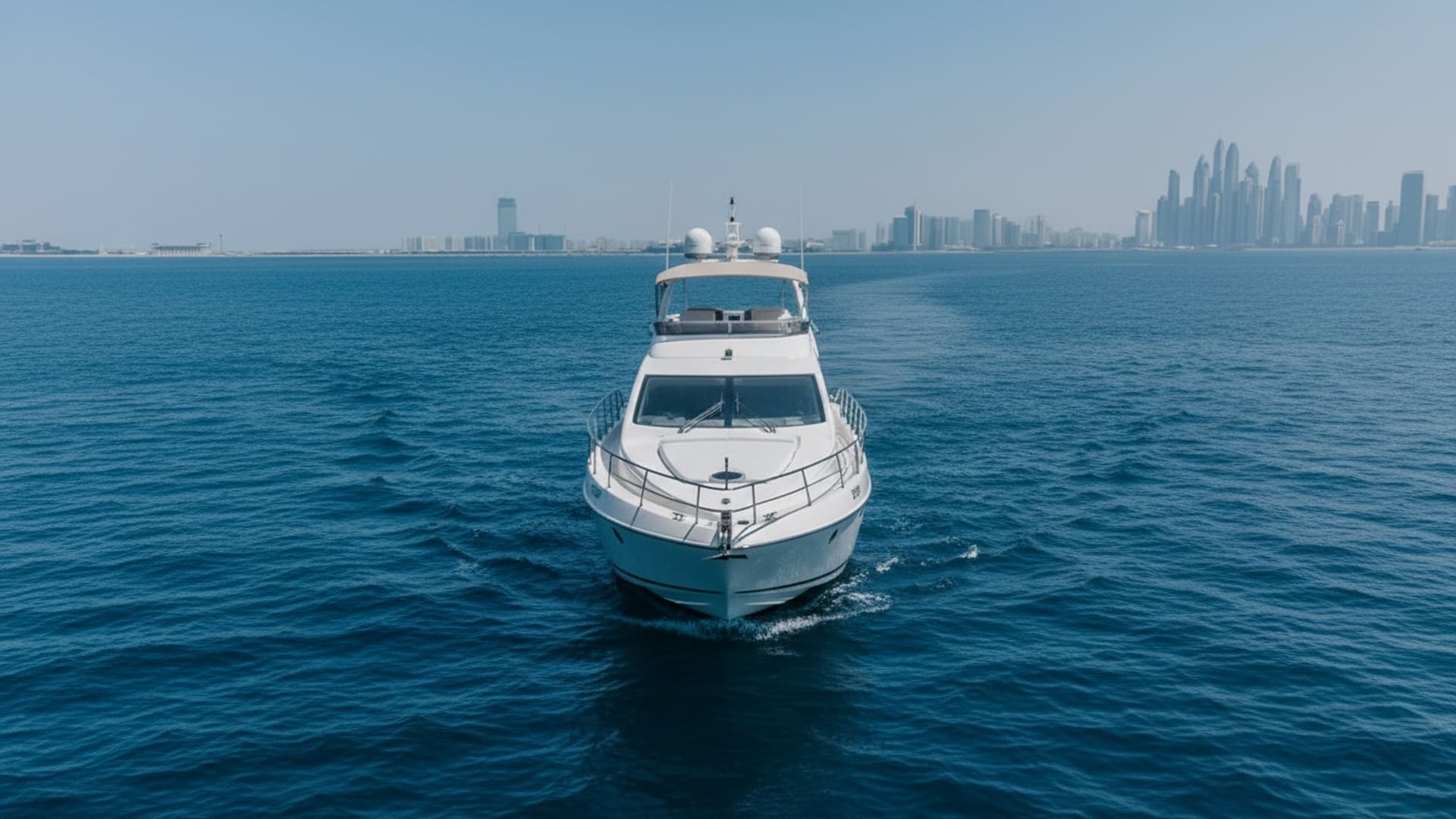 Spacious deck of Platinum Duchess 55 ft yacht for guests
