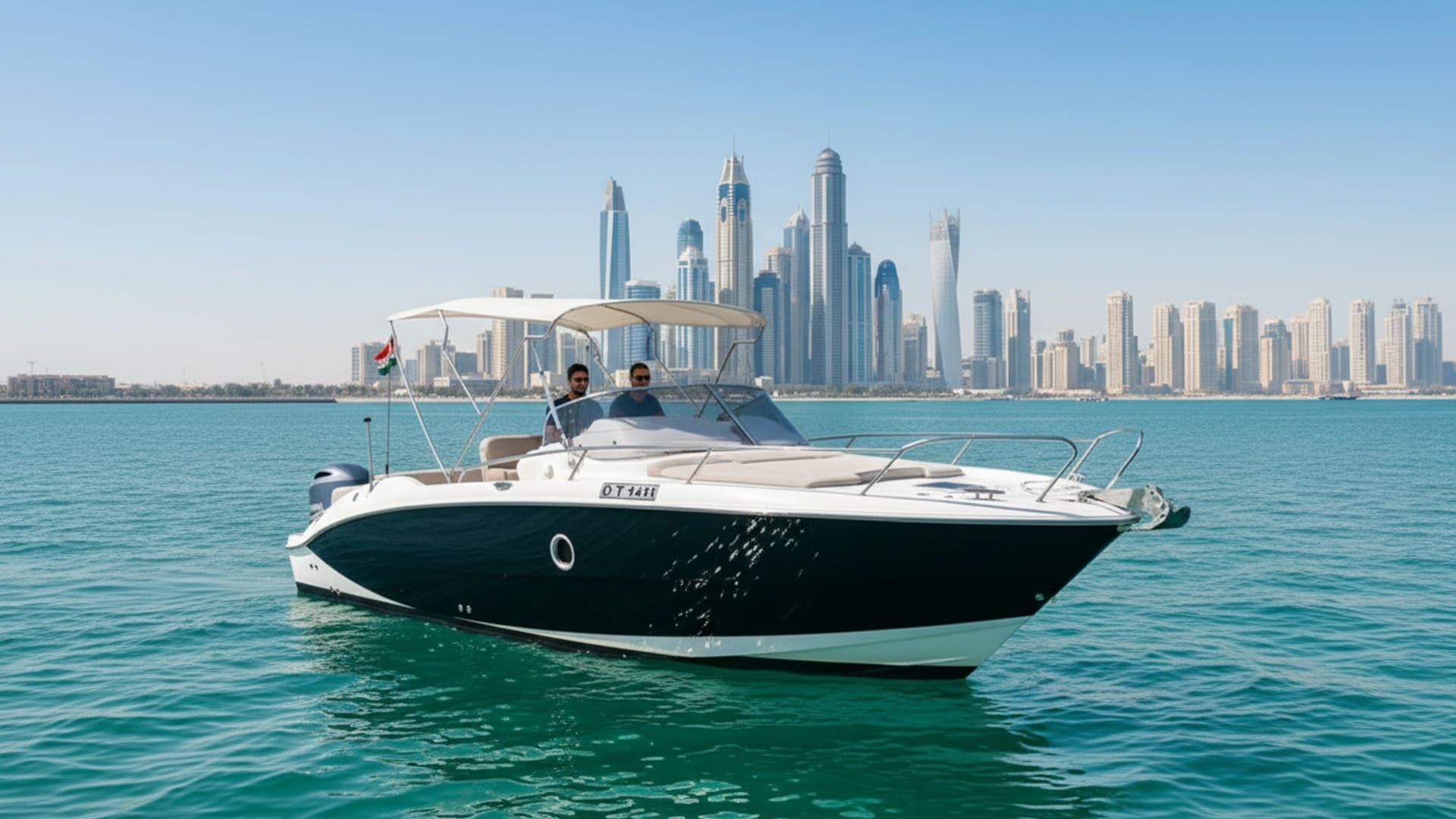 Golden Glory 27 ft spacious deck, comfortable seating area