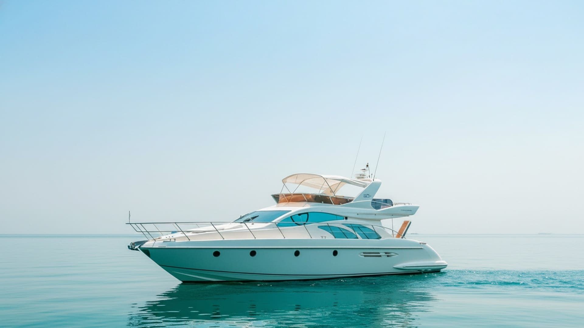 Royal Breeze 50 ft premium yacht exterior, Dubai charter