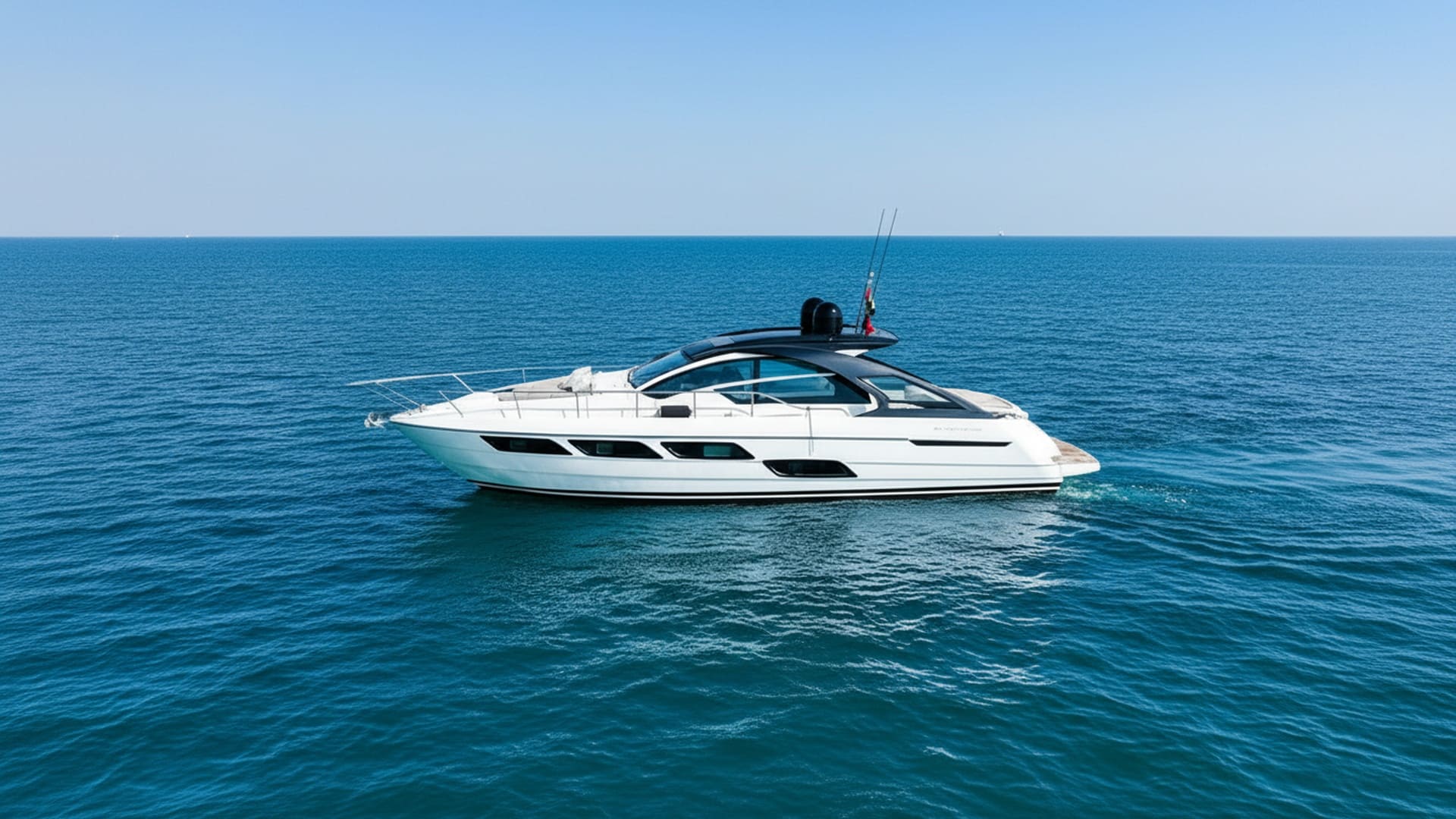 Stunning exterior of Sunrise Star 52 ft luxury yacht